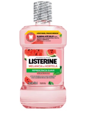 ANTISSEPTICO BUCAL LISTERINE 500ML MELANCIA E HORTELA ZERO ALCOOL L+P- (12)