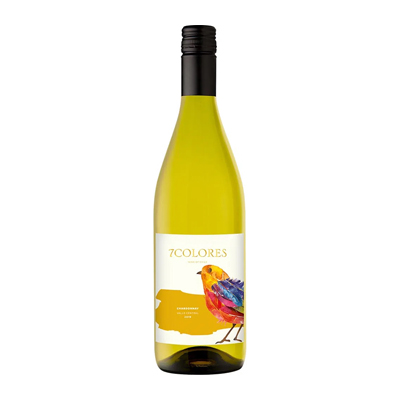 BEB VINHO 7COLORES BRANCO CHARDONNAY 750ML (6)