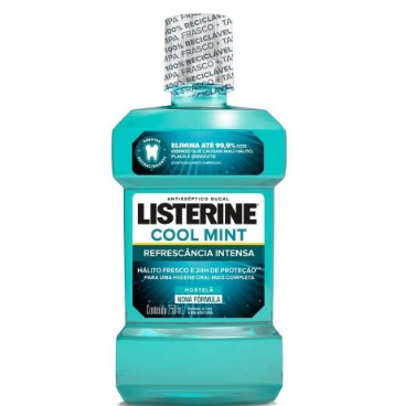 ANTISSEPTICO BUCAL LISTERINE 250ML COOL MINT (12)