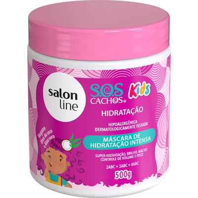CREME TRATAMENTO SALON LINE 500G CACHOS SOS HIDRATANTE INTENSA (6)