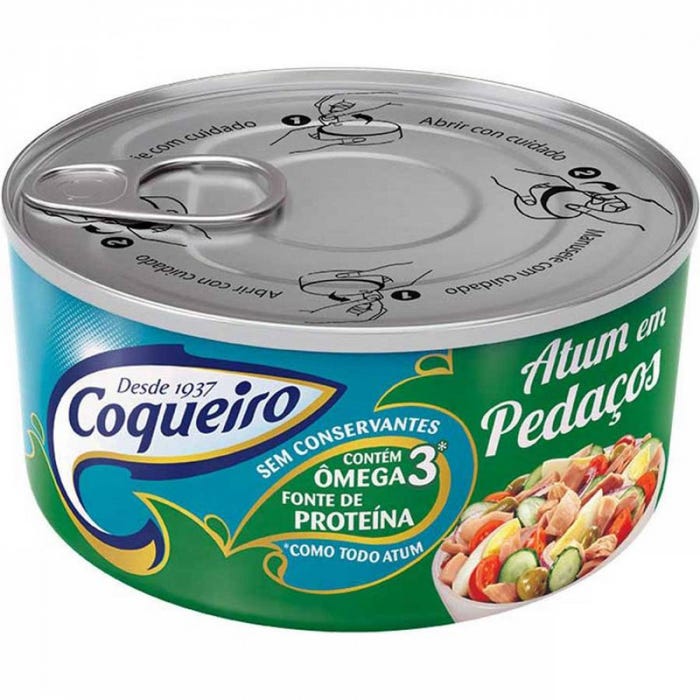 ATUM PEDAÇOS OLEO COQUEIRO 170GX6(24)