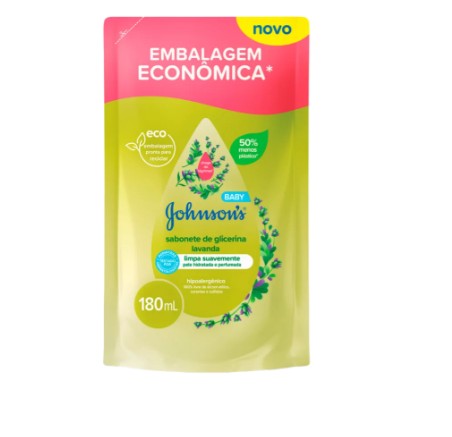 SAB LIQ JOHNSON BABY REFIL 180ML LAVANDA (12)