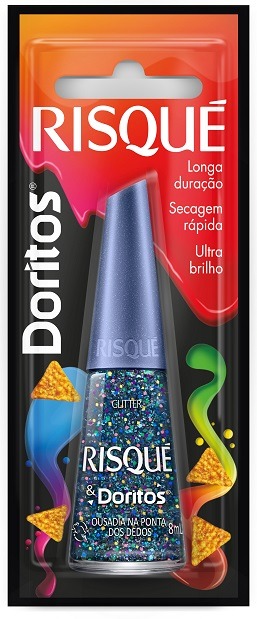 ESM RISQUE BL 8ML GLITTER DORITOS OUS PONTA DOS DEDOS (144)