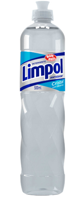 DETERGENTE LIQUIDO LIMPOL 500ML NATURAL CRISTAL (24)