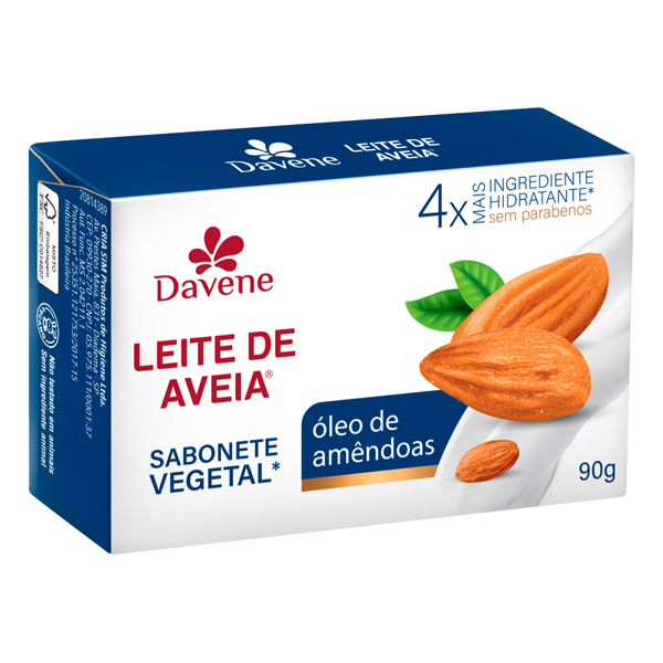 SAB DAVENE 90G LEITE DE AVEIA AMENDOAS (48)