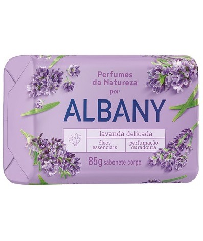 SABONETE ALBANY 85G PERFUME ROXO (108)