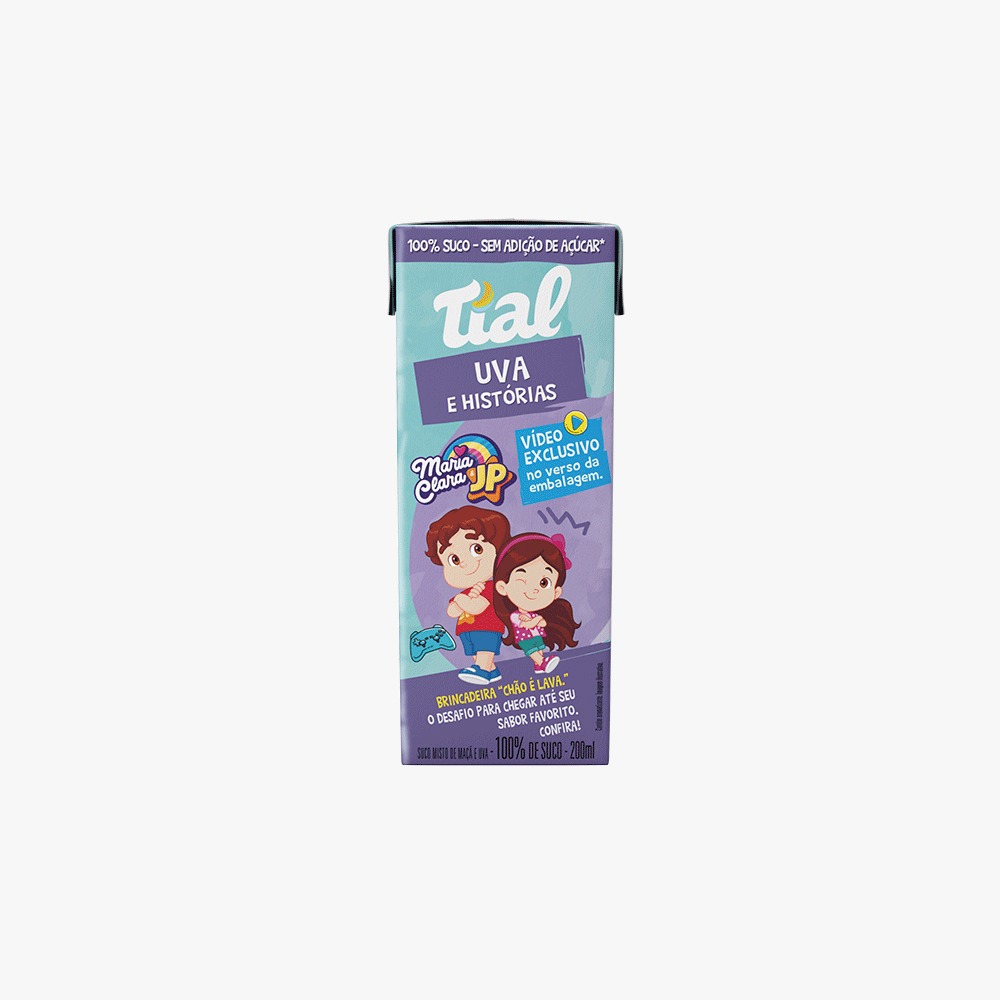 SUCO TIAL 200ML KIDS MAÇA C UVA (24)