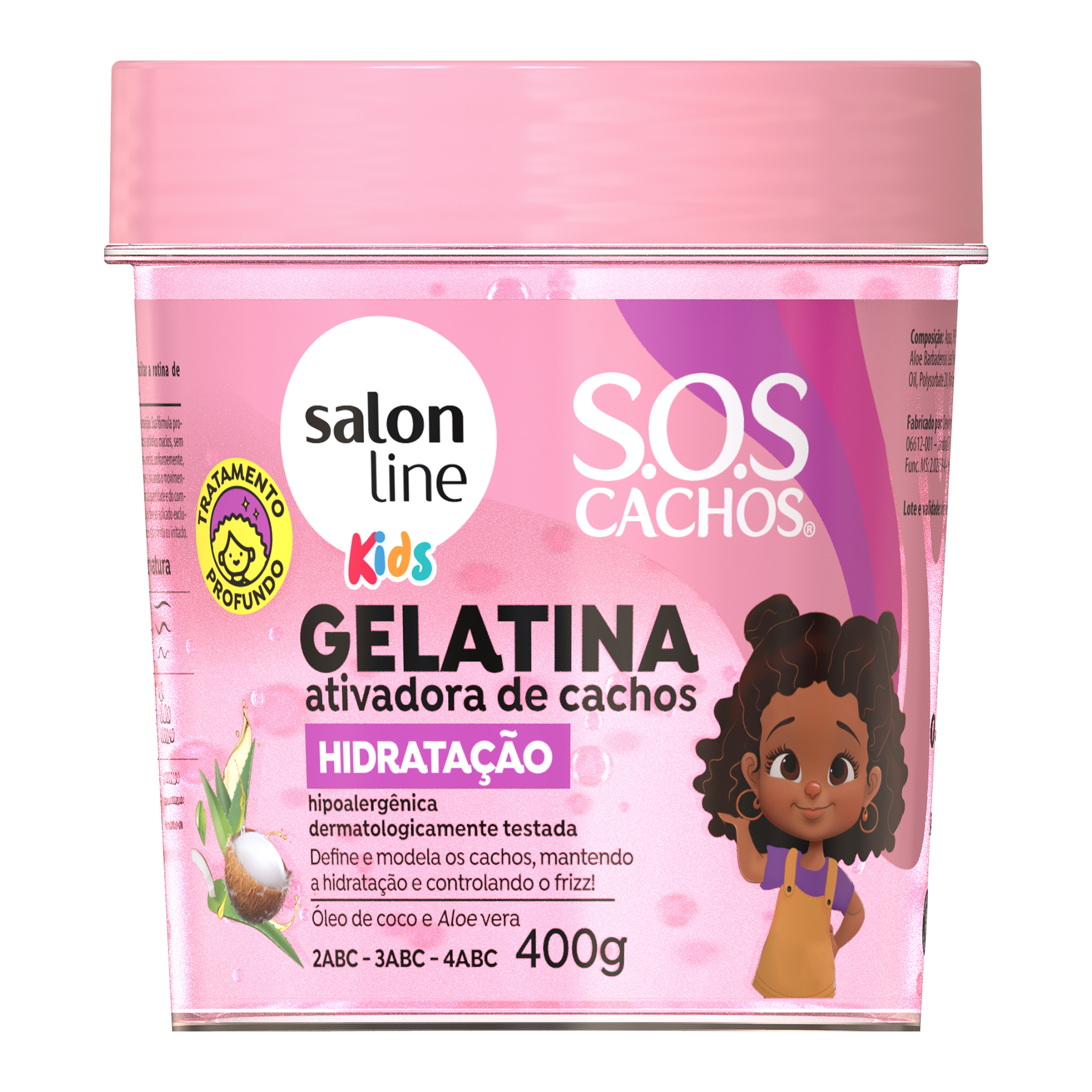 GELATINA SALON LINE 400G CACHOS SOS KIDS HIDRATACAO (6)