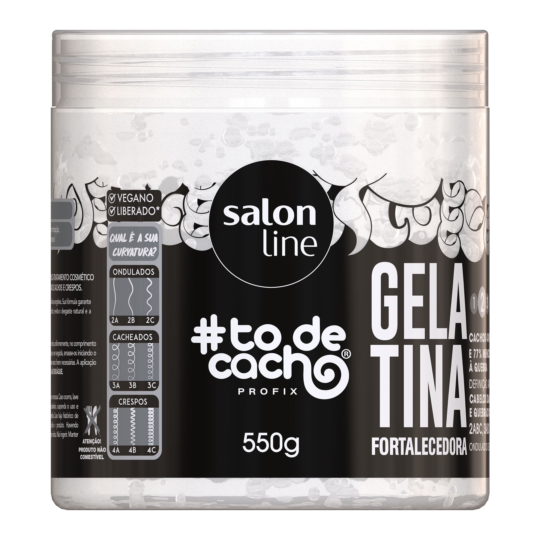 GELATINA SALON LINE 550G TODECACHO FORTALECEDORA (6)
