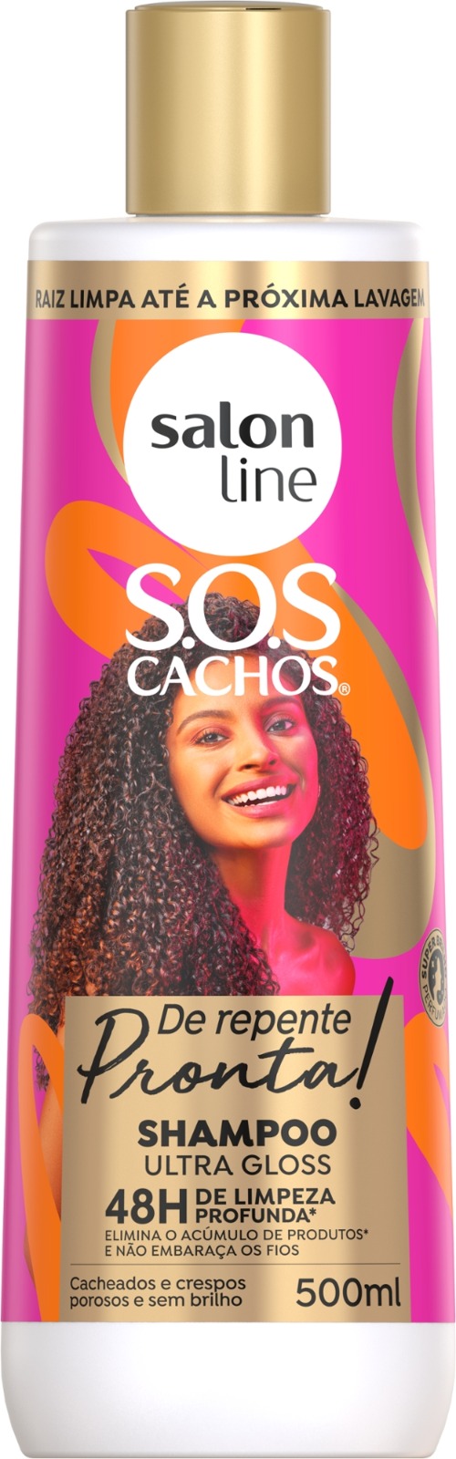 SHAMPOO SALON LINE 500G CACHOS SOS DE REPENTE PRONTA (6)