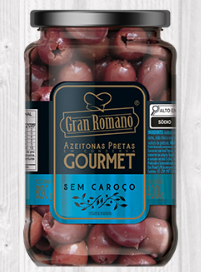 AZEITONA PRETA GRAN ROMANO 400G VD GOURMET S/CAROCO (12)