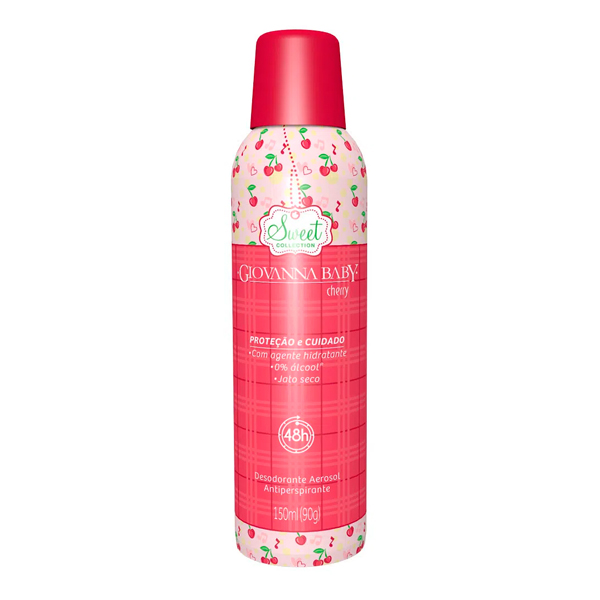 DESODORANTE AEROSSOL GIOVANA BABY150ML CHERRY (12)