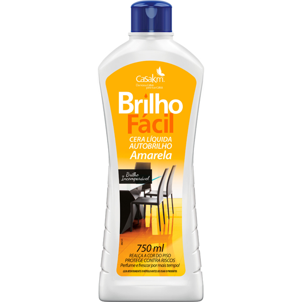 CERA LIQ BRILHO FACIL 0750ML AMARELA (12)