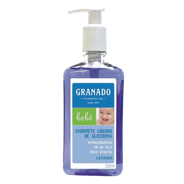 SABONETE LIQUIDO GRANADO 250ML BEBE LAV (12)