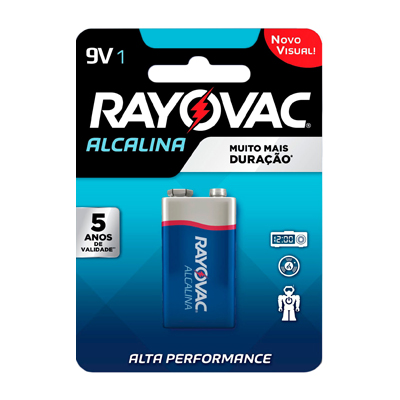 BATERIA RAYOVAC ALCALINA 9V 1UN (12)