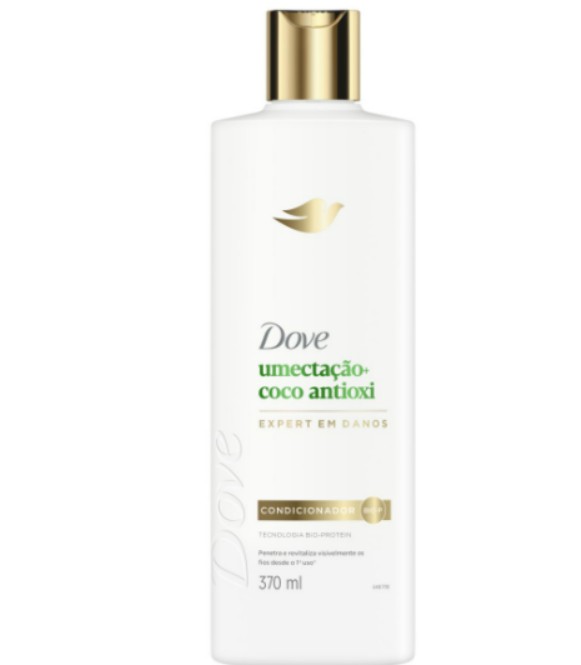 COND DOVE 370ML UMECTACAO+COCO ANTIOXI (12)