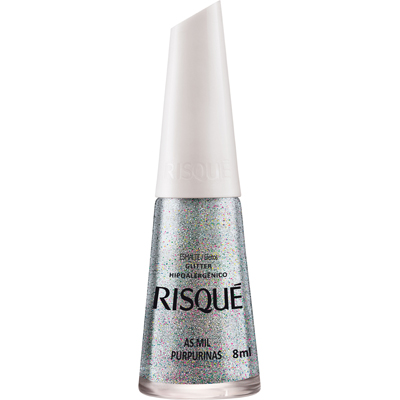 ESM RISQUE CL 8ML GLITTER MIL PURPURINAS (144)