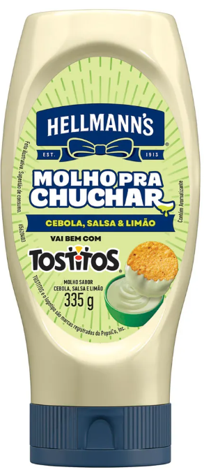 MOLHO CHUCHAR HELLMANNS 335G CEBOLA TOSTITOS (24)