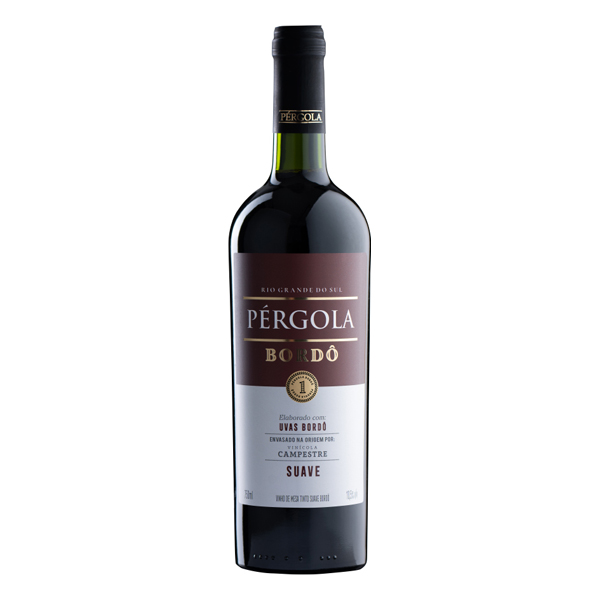BEB VINHO PERGOLA 750ML TINTO SUAVE BORDO (12)