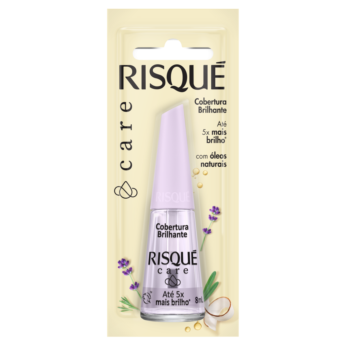 ESM RISQUE BL 8ML CARE BASE COBERT BRILHOSA (144)