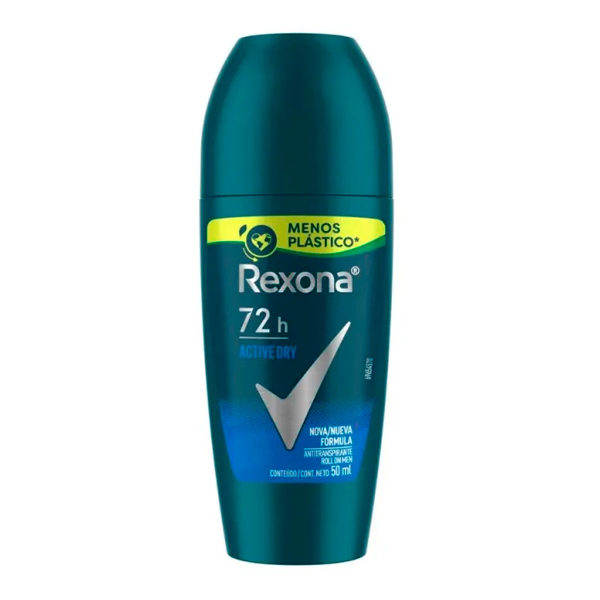 DES REXONA ROLL ON 50ML MASC ACTIVE (12)