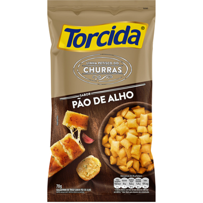 SALGADINHO TORCIDA 70G CHURRAS / PAO ALHO (20)
