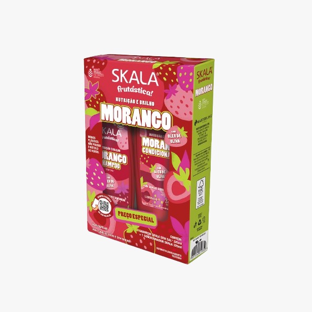 KIT SKALA SH+COND 325ML MORANGO (6)