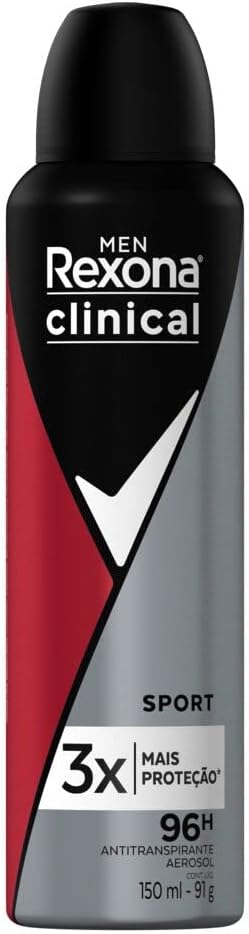 DES REXONA AERO 150ML/90G CLINICAL MASC SPORT (12)