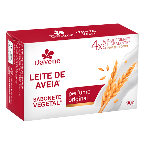 SABONETE DAVENE 90G LEITE DE AVEIA CLASSICO (48)
