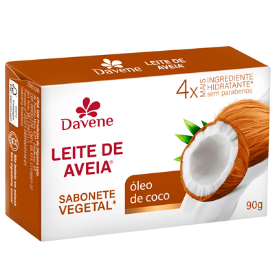 SAB DAVENE 90G LEITE DE AVEIA OLEO DE COCO (48)