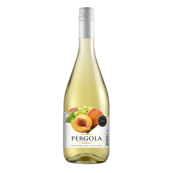 BEBIDA COOLER PERGOLA 750ML VIDRO BRANCO PESSEGO (12)