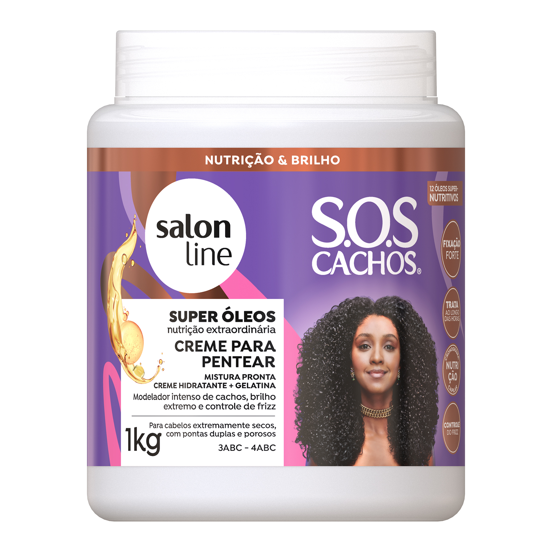 CR PENT SALON LINE 1KG CACHOS SOS SUPER OLEOS (6)