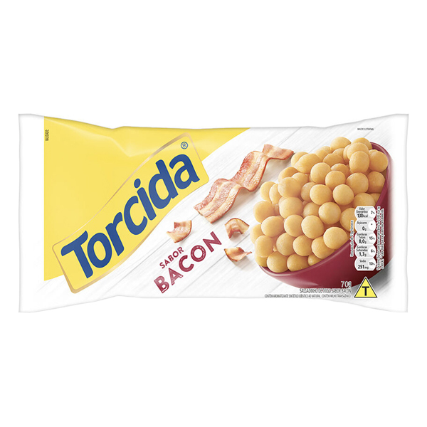 SALGADINHO TORCIDA 70G BACON (20)