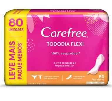 ABS CAREFREE PROT DIAR 80UN TODO DIA FLEXI S/PERFUME L+P- (8)