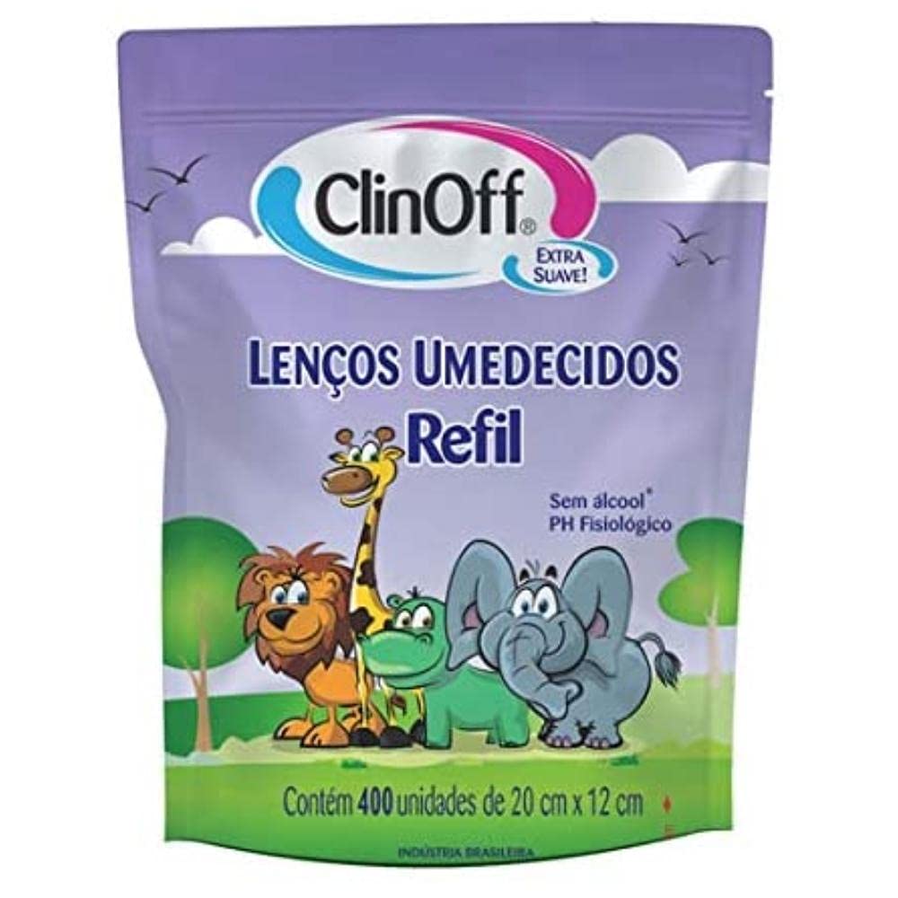 LENCO UMEDECIDO CLIN OFF REFIL 400UN (12)