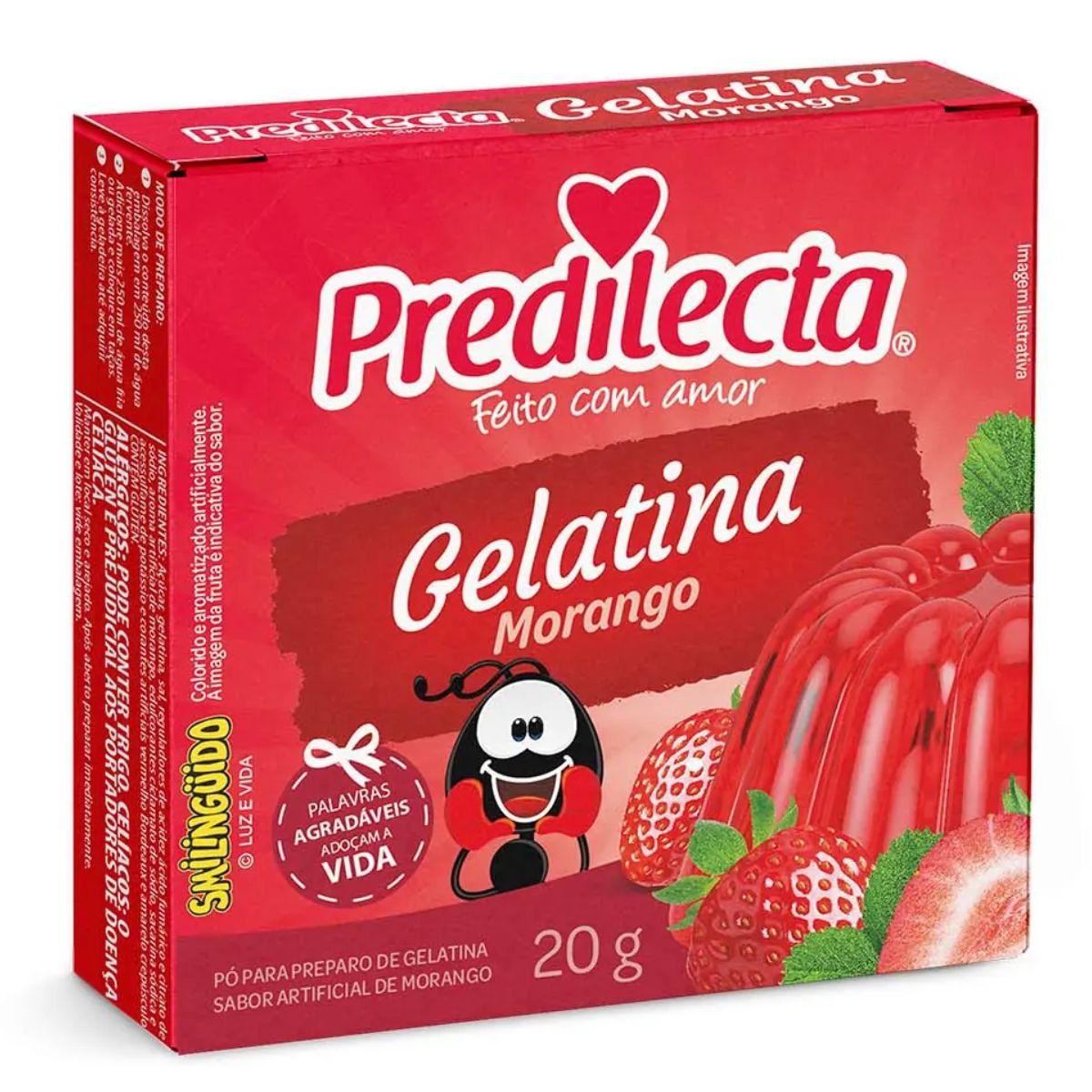 GELATINA PREDILECTA 20GR MORANGO (36)