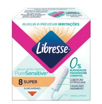 ABS LIBRESSE INTERNO EXTRA SUAVE SENSITIVE SUPER C/APLICADOR LONGO 08UN (24)