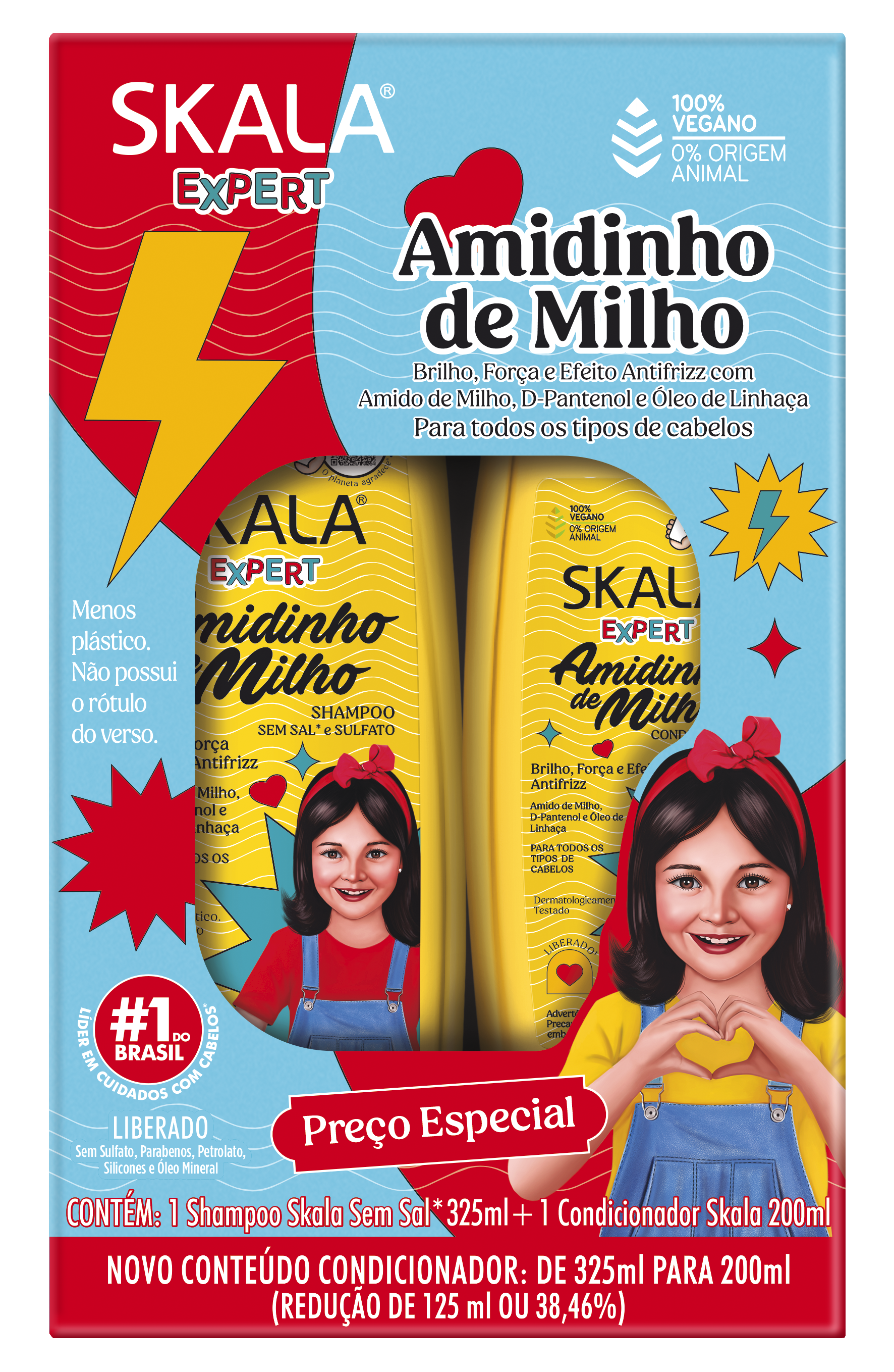 KIT SKALA SH+COND 325ML/200ML AMIDINHO DE MILHO (6)