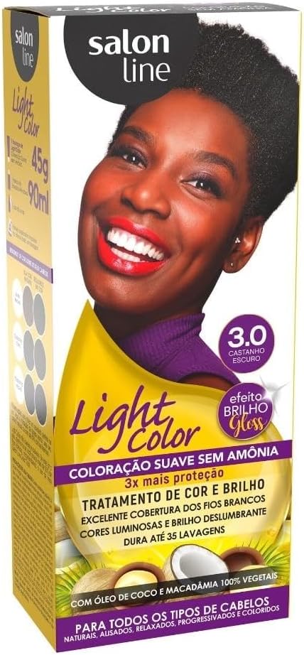TINT SALON LINE LIGHT COLOR 3.0 CAST ESCURO (6)