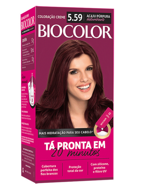 TINTURA BIOCOLOR 5.59 KIT ACAJU PURPURA (12)