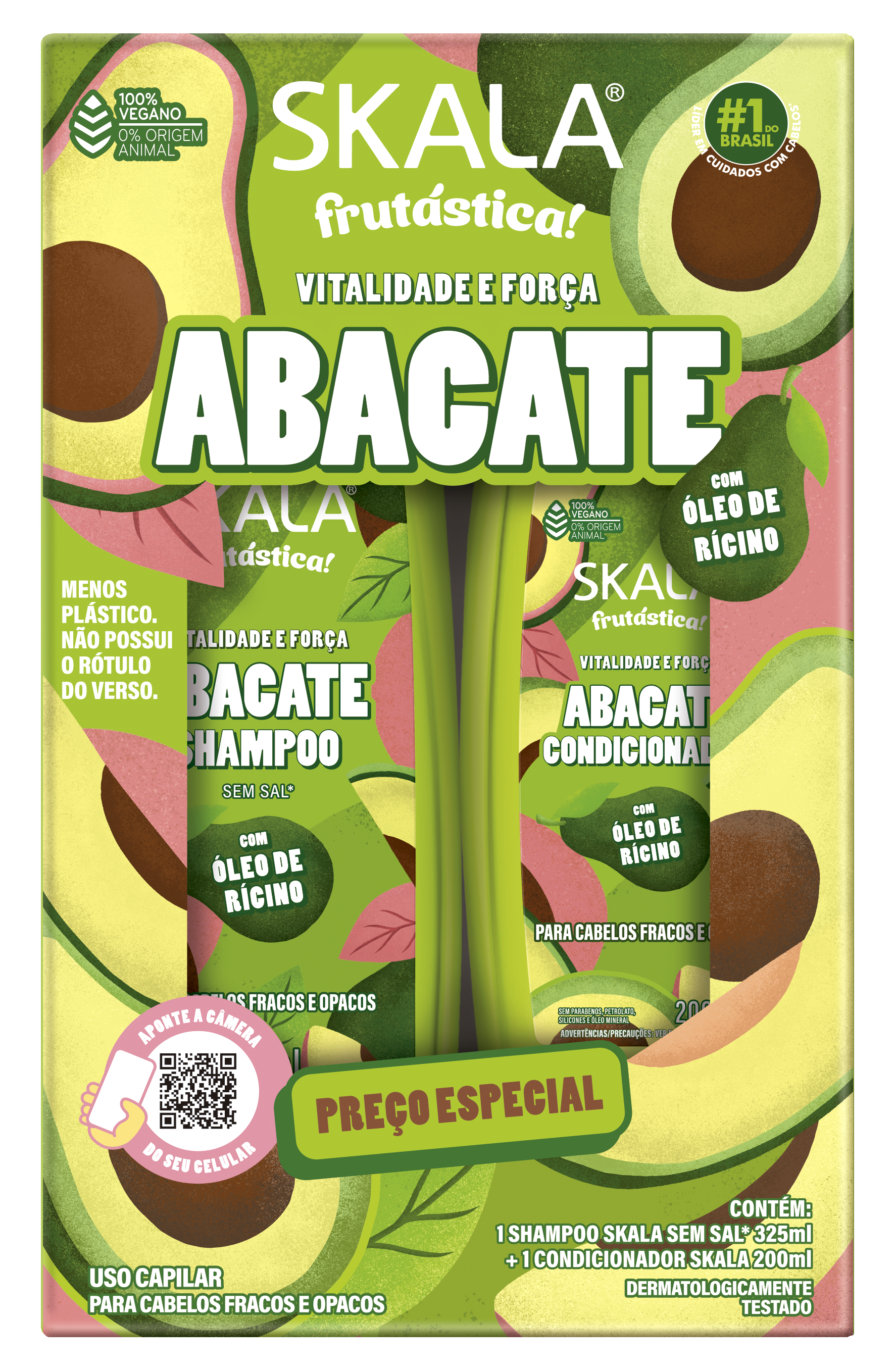 KIT SH+COND 325ML/200 ML SKALA ABACATE (6)