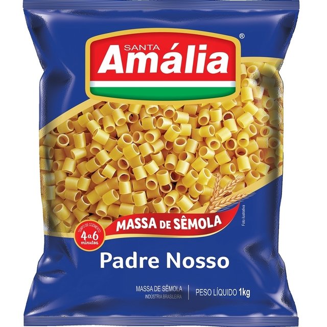 MACARRÃO PADRE NOSSO SEMOLA STA AMÁLIA 1KGX10