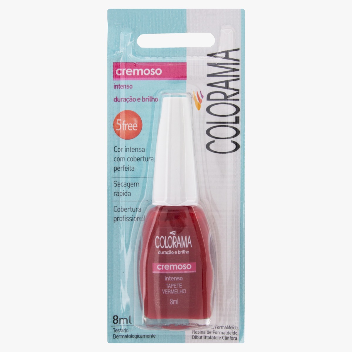ESMALTE COLORAMA  8ML BLISTER CREME TAPETE VERM (72)