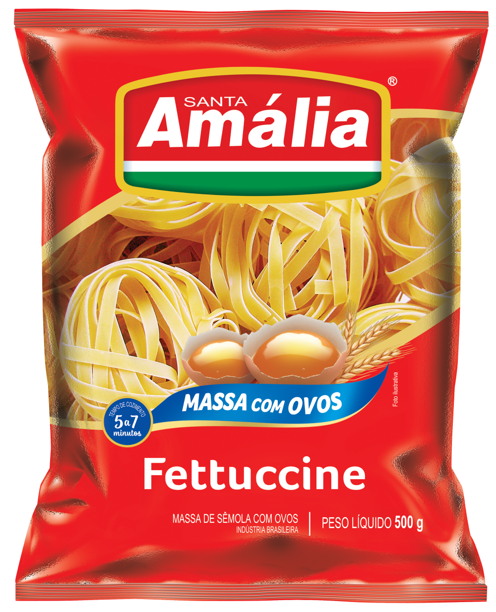 MACARRÃO NINHO FETUCCINE Nº 03 OVOS STA AMÁLIA 500GX20