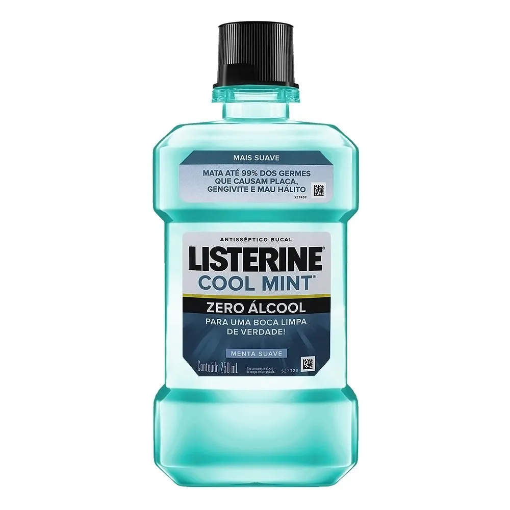 ANTISSEPTICO BUCAL LISTERINE 250ML COOL MINT ZERO ALCOOL (12)