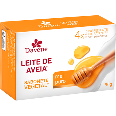 SAB DAVENE 90G LEITE DE AVEIA MEL PURO (48)