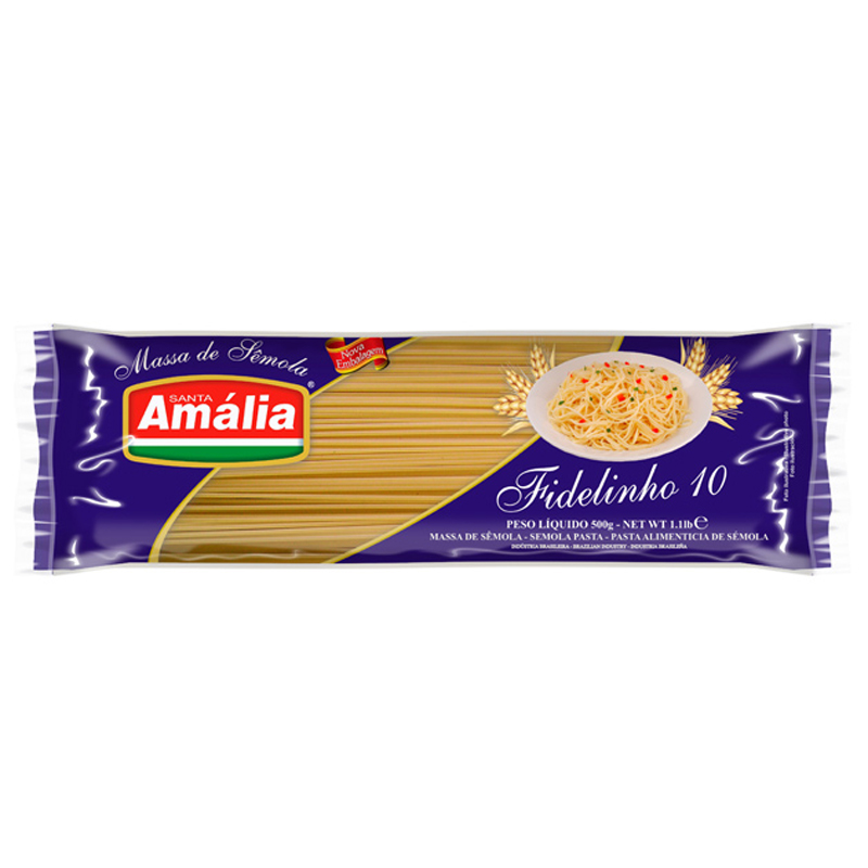 MACARRÃO FIDELINHO SEMOLA  STA AMÁLIA 500GX30