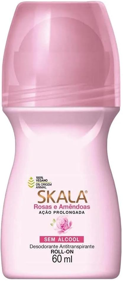 DES ROLL ON SKALA 60ML FEM ROSAS AMENDOAS (12)