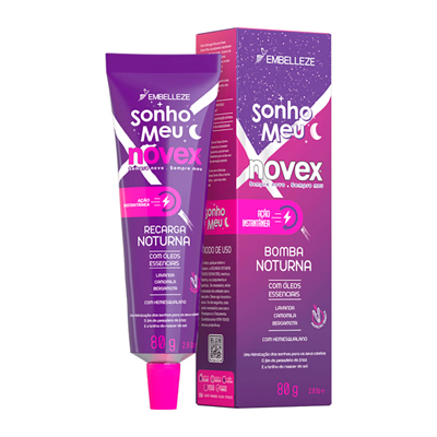 CREME TRATAMENTO NOVEX 80G RECARGA NOTURNA (12)