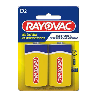 PILHA RAYOVAC AMARELINHA D2 2UN (24)